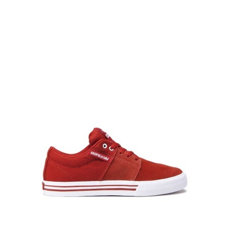 Supra Stacks II Vulc Rød Joggesko Barn [NO-5-D127]